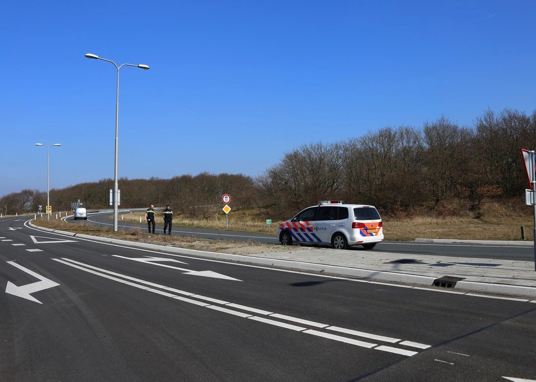 Dieselspoor op de oprit N206 Ruigenhoek Noordwijkerhout