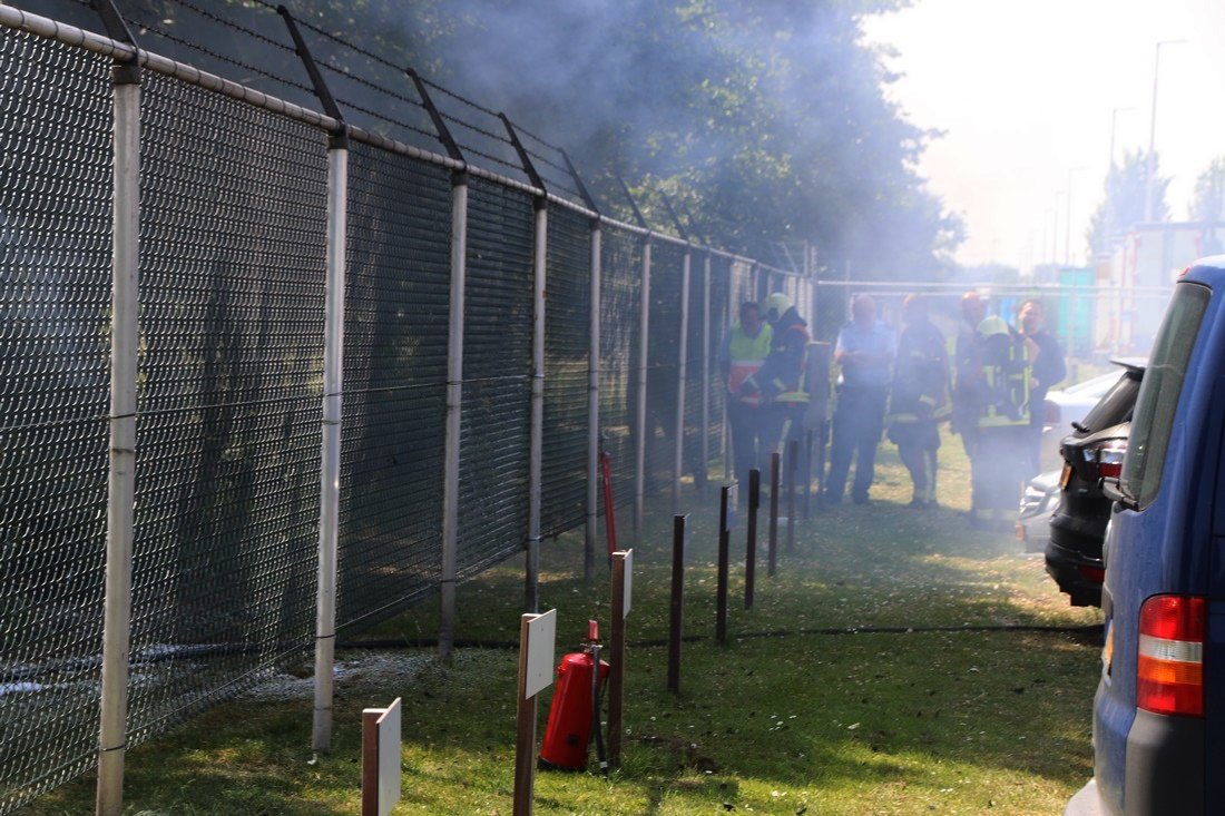 Grasmaaier uitgebrand Rijnsburg