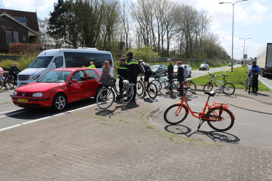 Ongeval Westelijke Randweg N208 auto/fiets  Lisse