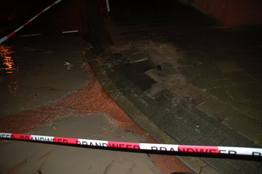 Wateroverlast Olympiaweg Hillegom