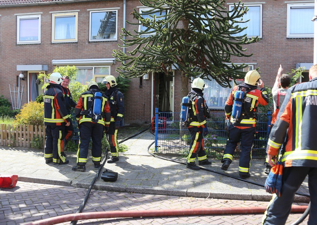 Flinke zolderbrand Visserstraat Hillegom