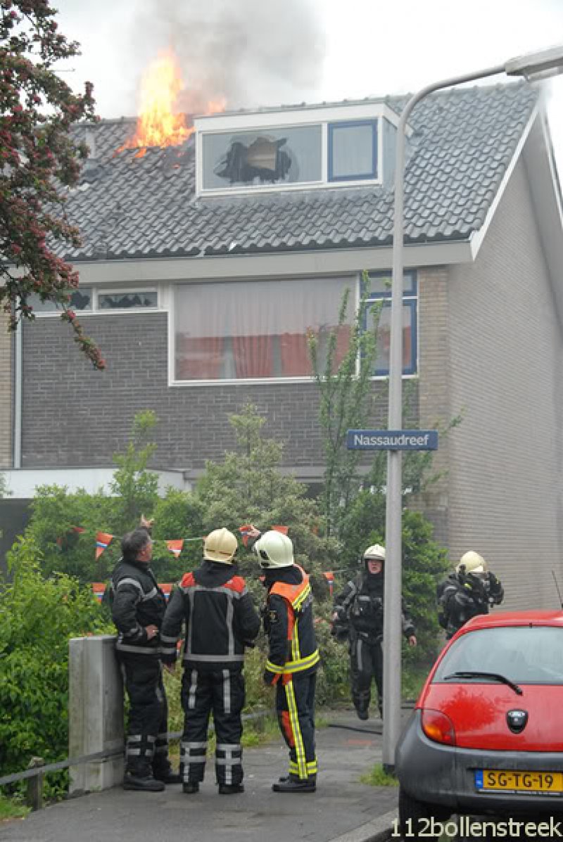 Grote brand Nassaudreef Katwijk (foto update)