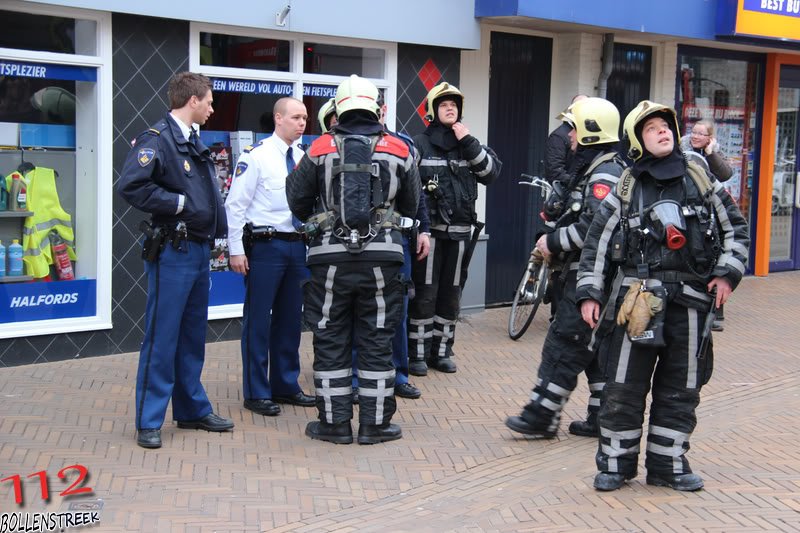 Brandgerucht Badstraat Katwijk