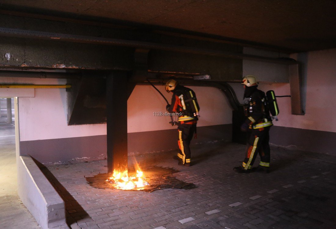 Kleine brand in parkeer garage Binnenweg Noordwijk