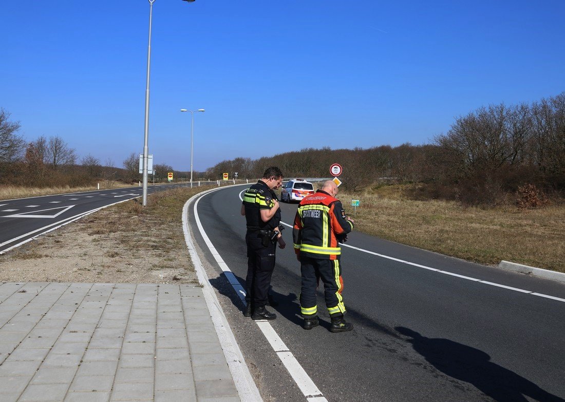 Dieselspoor op de oprit N206 Ruigenhoek Noordwijkerhout