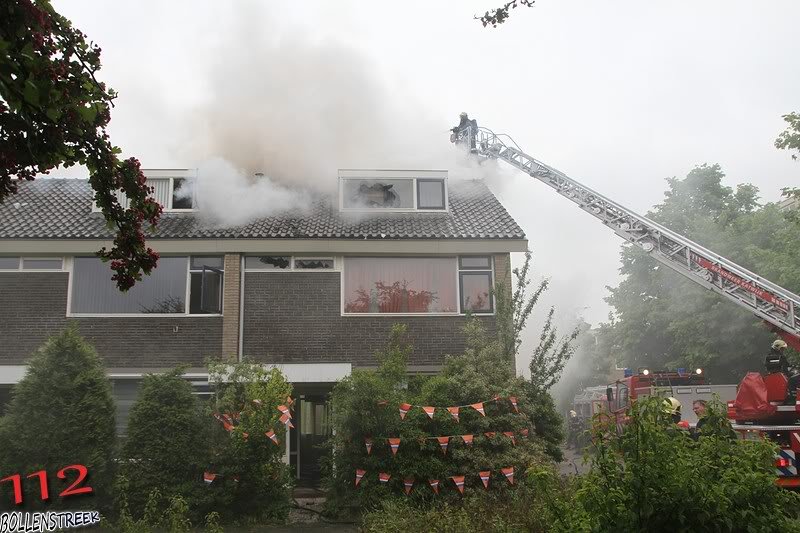 Grote brand Nassaudreef Katwijk (foto update)