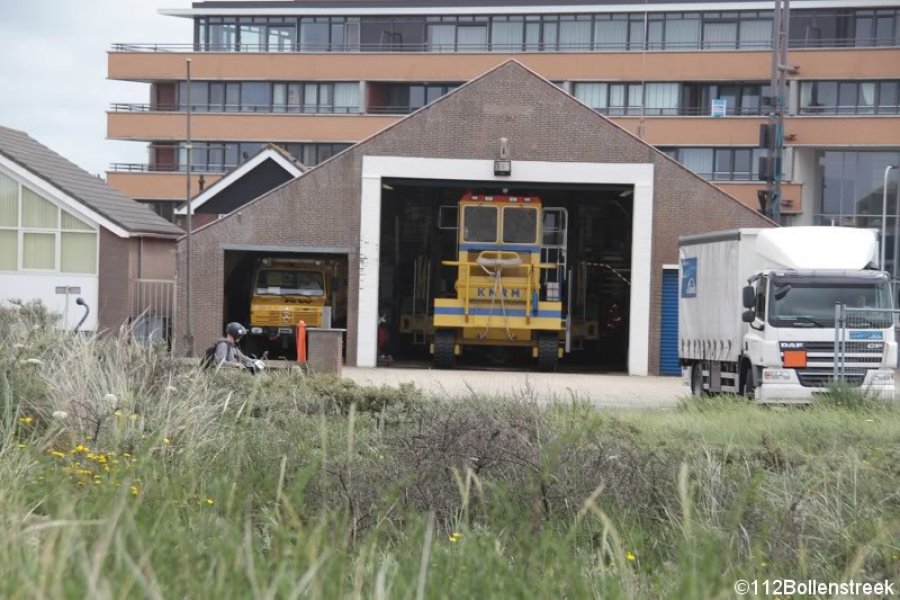 Reddingsactie strand Noordwijk