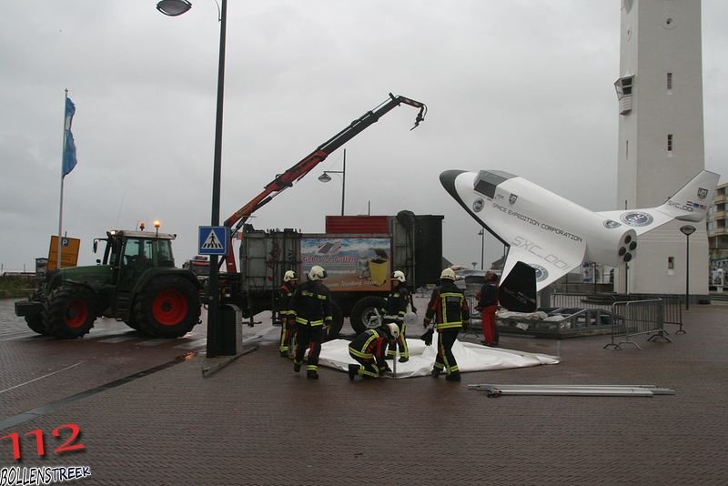 Middel hulpverlening Koningin Wilhelmia Boulevard  Noordwijk