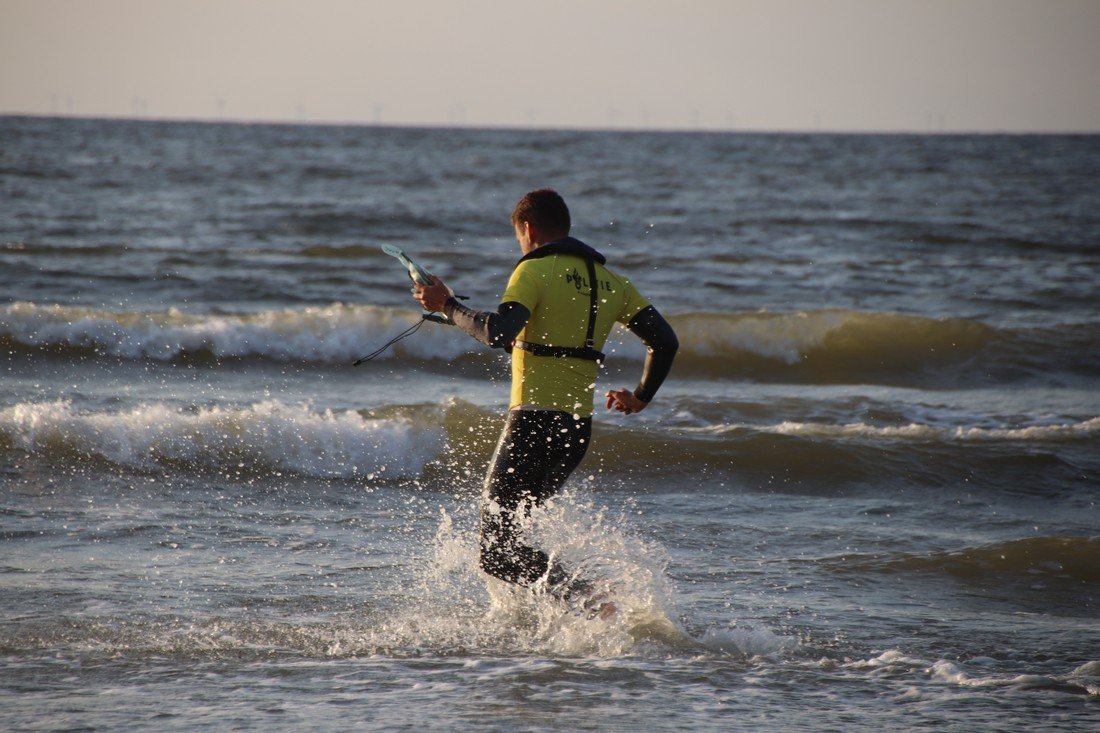 Grote oefening strand Katwijk