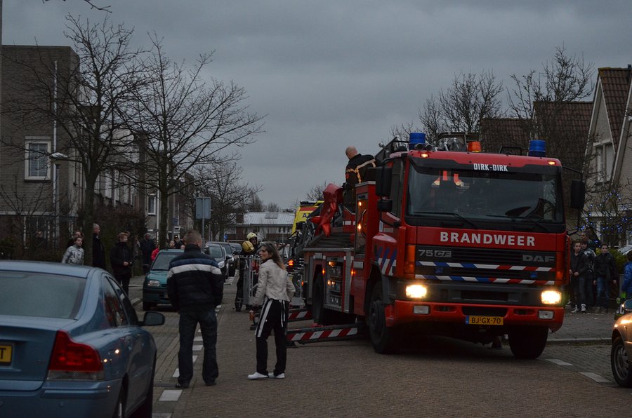 Hoogte assistentie ambulance Hendrik ter Brugghenstraat Rijnsburg