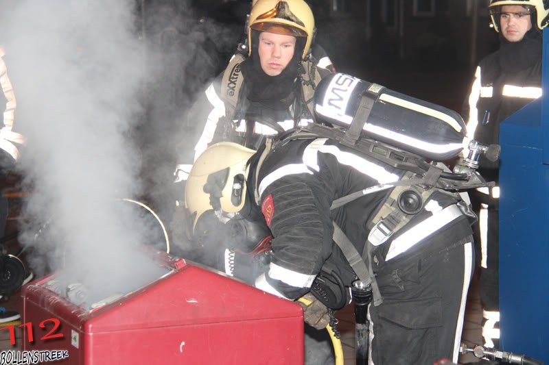 Containerbrand Willem de Zwijgerlaan/Boslaan Katwijk