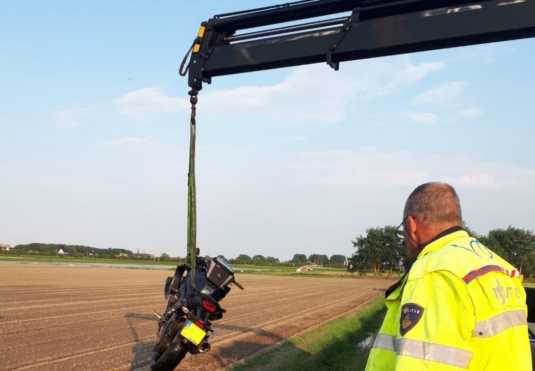 Ongeval motor / fietser Westeinde Noordwijkerhout