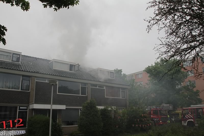 Grote brand Nassaudreef Katwijk (foto update)