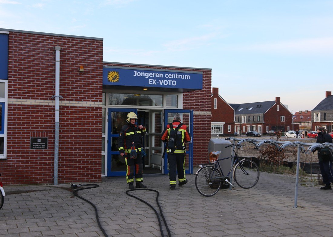 Binnenbrand bij jongerencentrum Voorhout