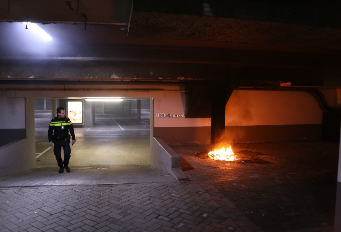 Kleine brand in parkeer garage Binnenweg Noordwijk