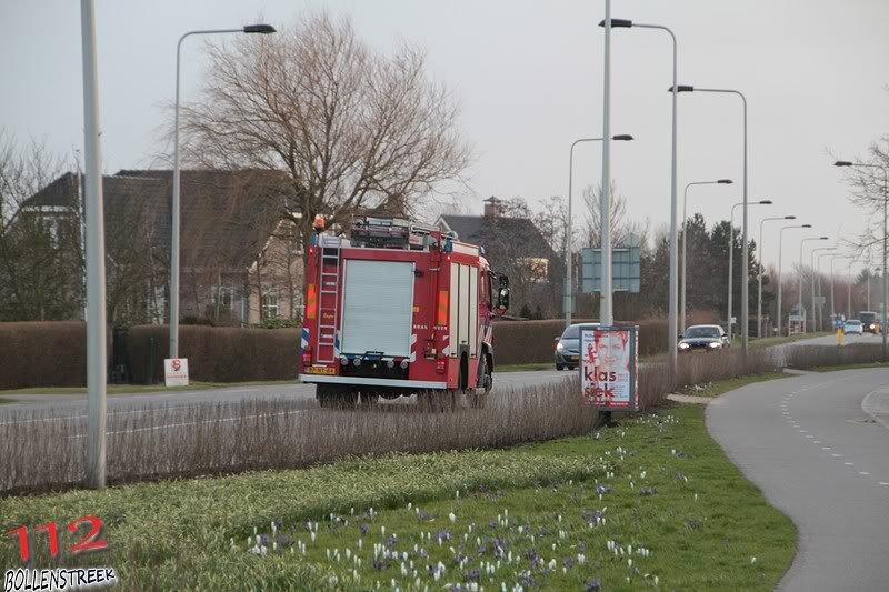 Brandmelding Willem vd Bergh Zwarteweg Noordwijk