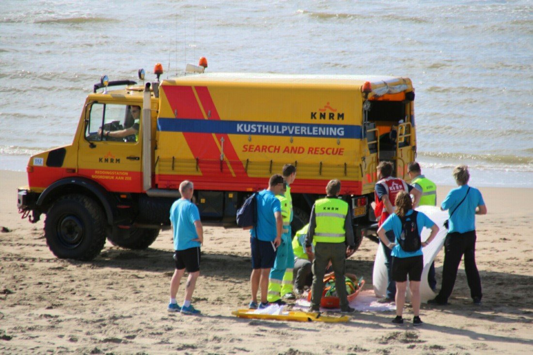 Assistentie ambulancedienst voor de KNRM Noordwijk