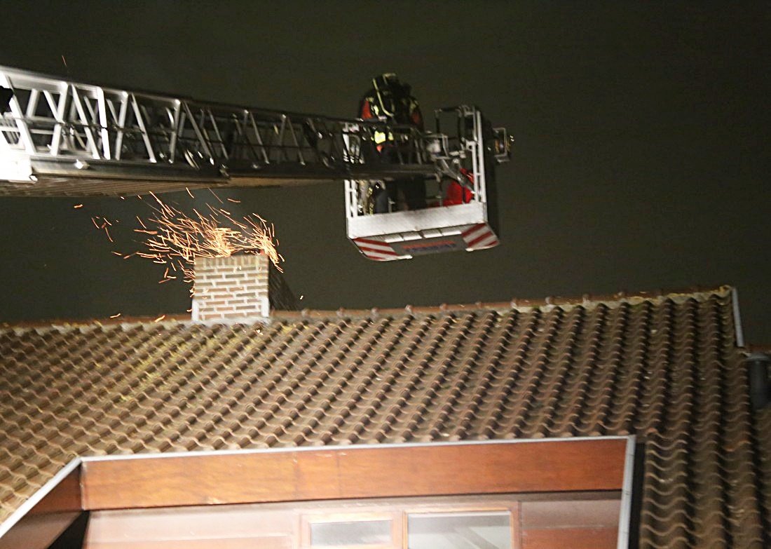 felle schoorsteenbrand Willem Alexanderpark Noordwijk