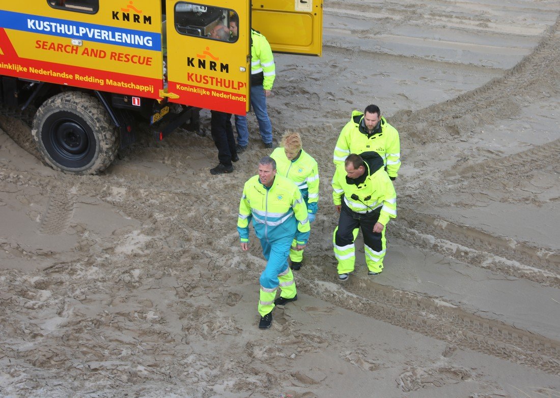 Grote hulpverleningsoefening strand afrit 29 Noordwijk