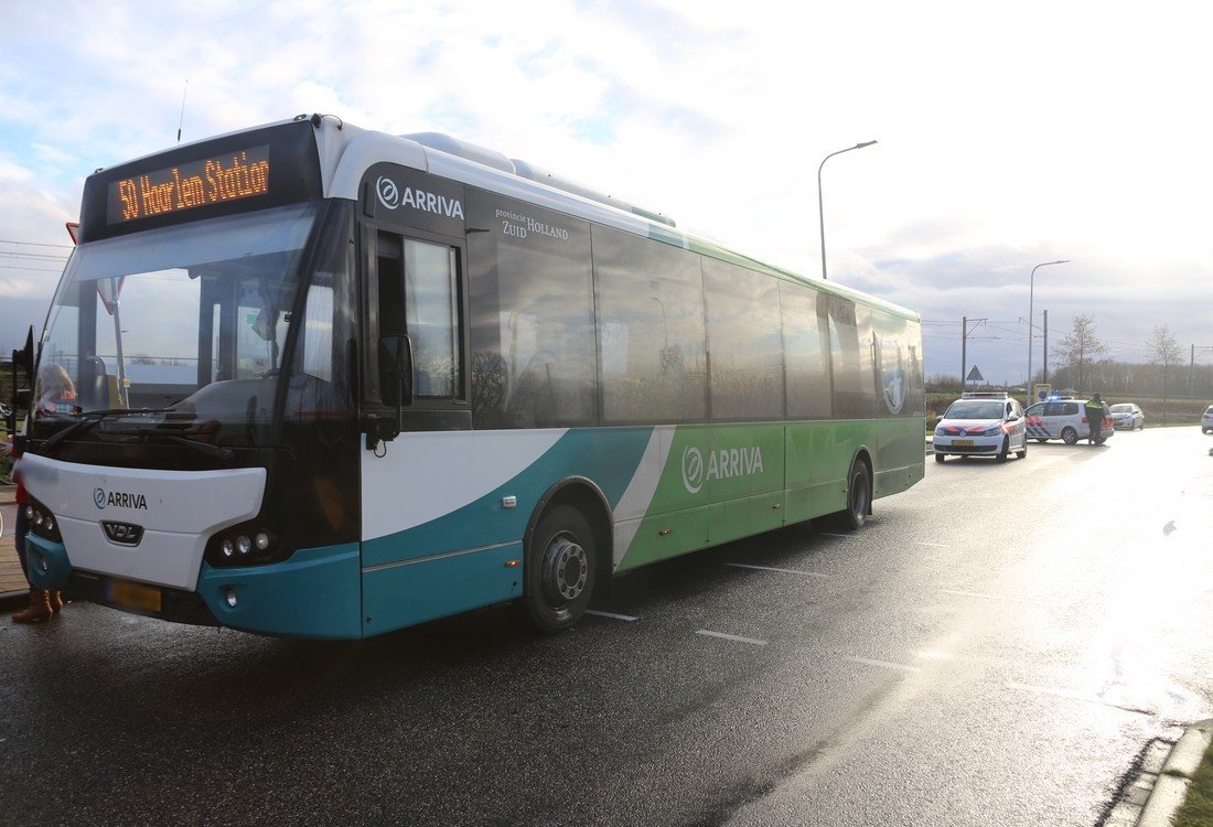 Ongeval fietsster met bus Sassenheim