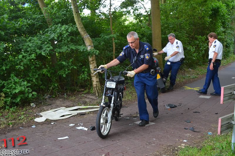 Aanrijding brommer/brommer Leidsevaart Voorhout