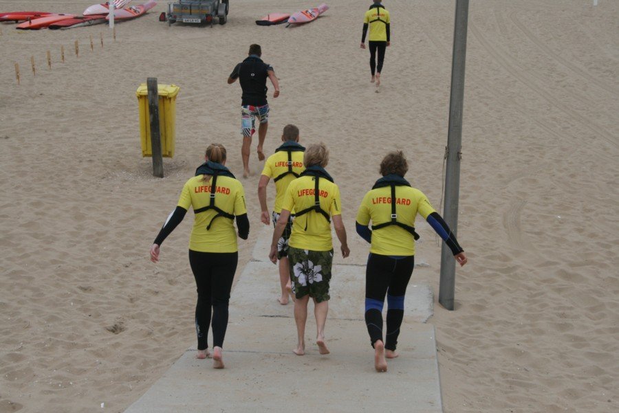 Reddingsbrigade oefend voor EK Life Saving Noordwijk