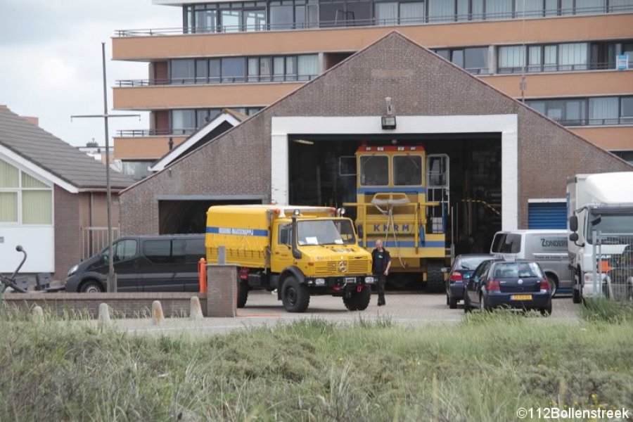 Reddingsactie strand Noordwijk