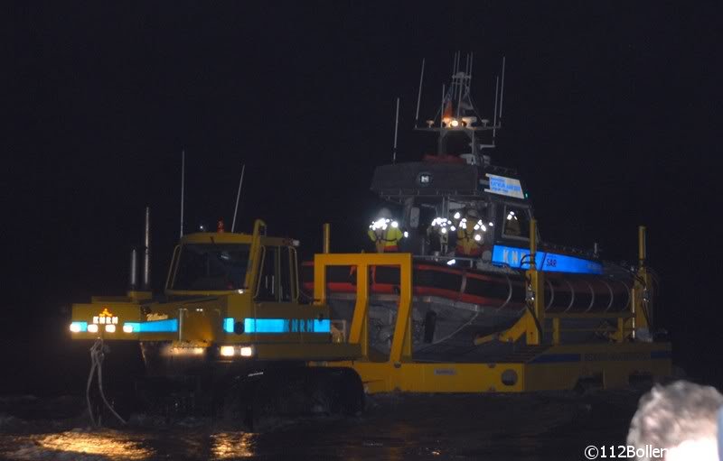 KNRM Katwijk uitruk voor brand op schip 