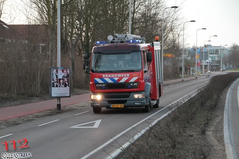 Brandmelding Willem vd Bergh Zwarteweg Noordwijk