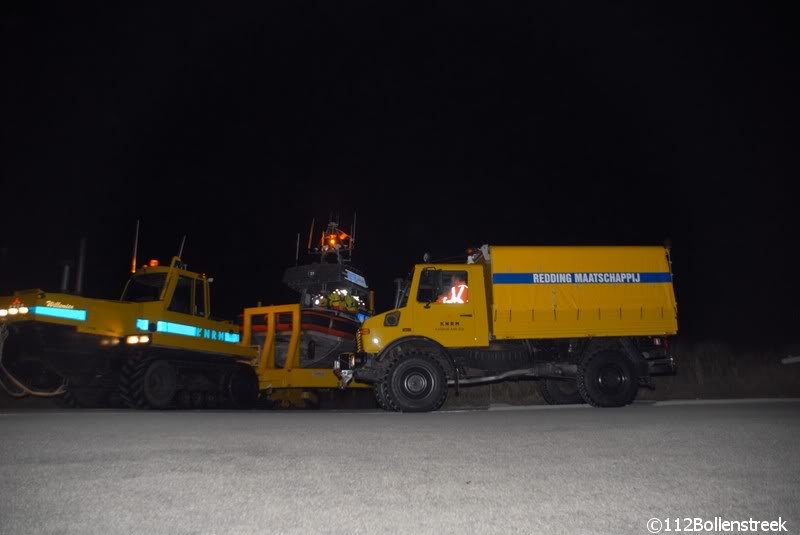 KNRM Katwijk uitruk voor brand op schip 