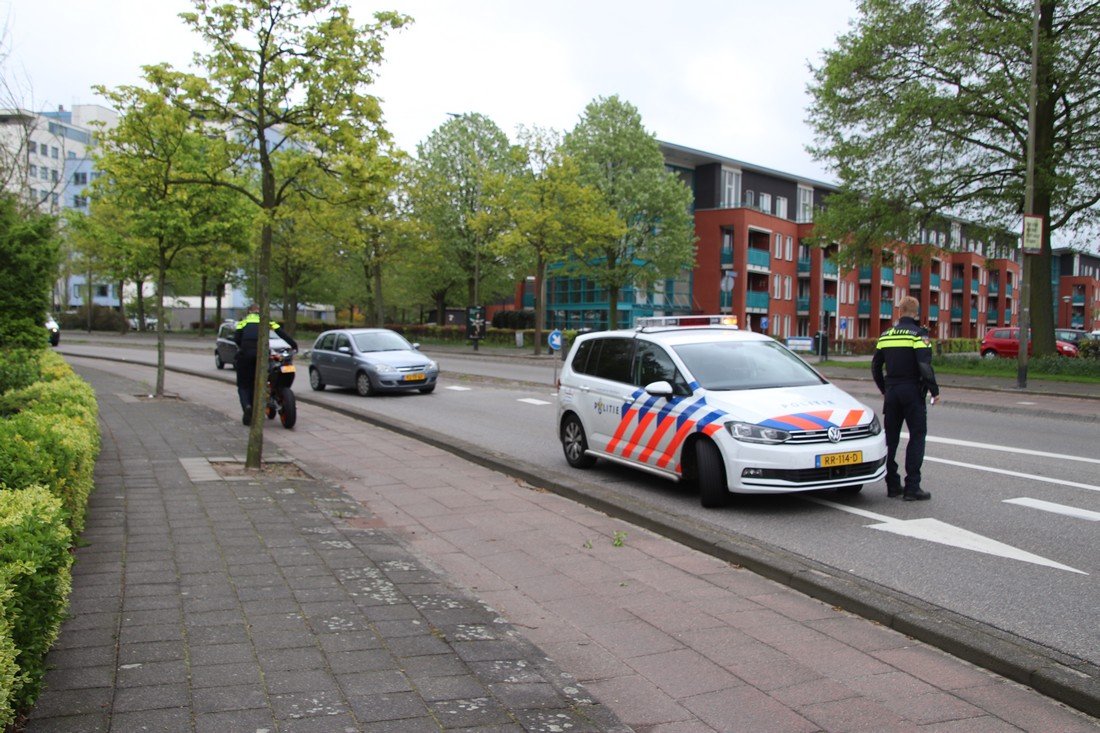 Ongeval Motor met auto Parklaan Sassenheim