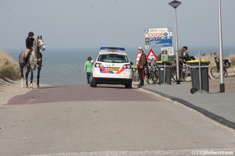 Vrouw valt van Paard Langevelderslag Noordwijk