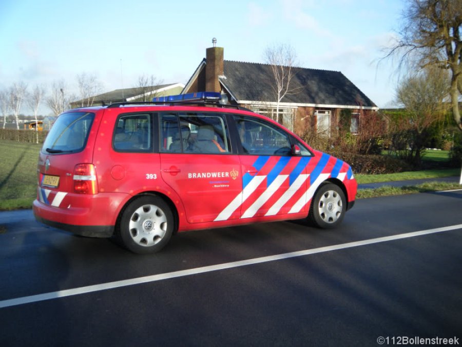 Auto te water IJweg Zwanenburg