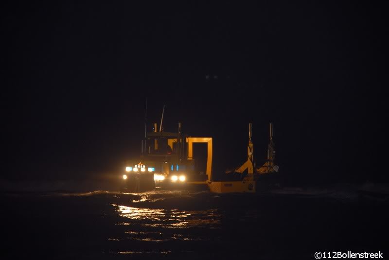 KNRM Katwijk uitruk voor brand op schip 