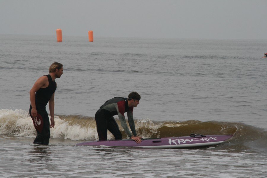Reddingsbrigade oefend voor EK Life Saving Noordwijk