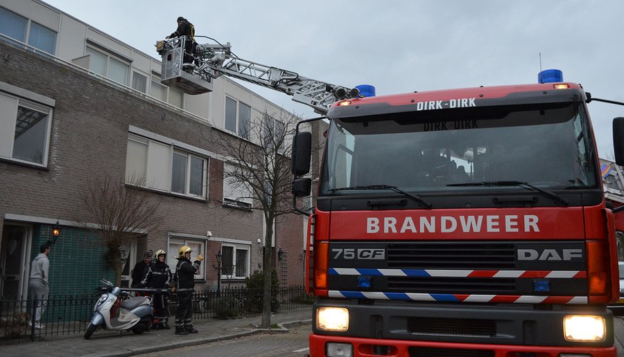 Hoogte assistentie ambulance Hendrik ter Brugghenstraat Rijnsburg
