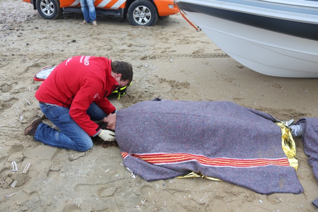 Oefening Springtij hulpdiensten op het strand