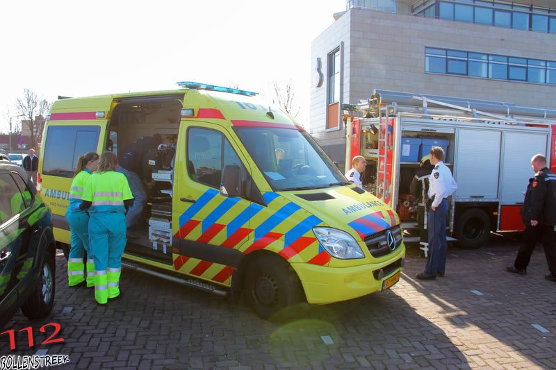 Brand in boot Haringkade Katwijk