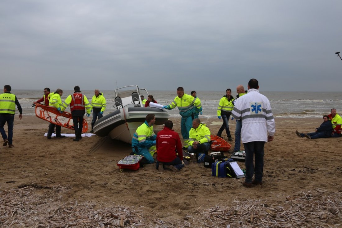 Oefening Springtij hulpdiensten op het strand