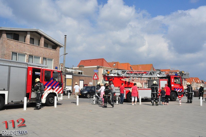 Schoorsteenbrand Koninginneweg Katwijk