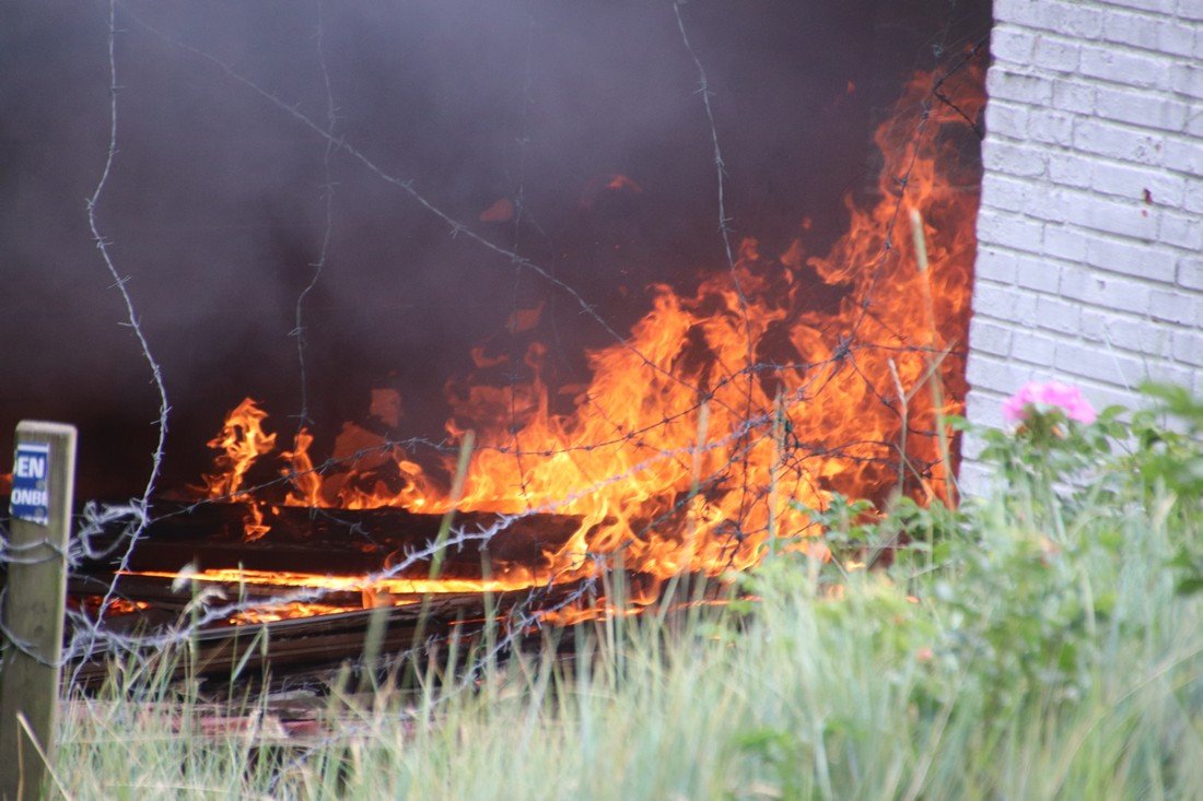 Gebouwbrand Prins Hendrikweg Noordwijk