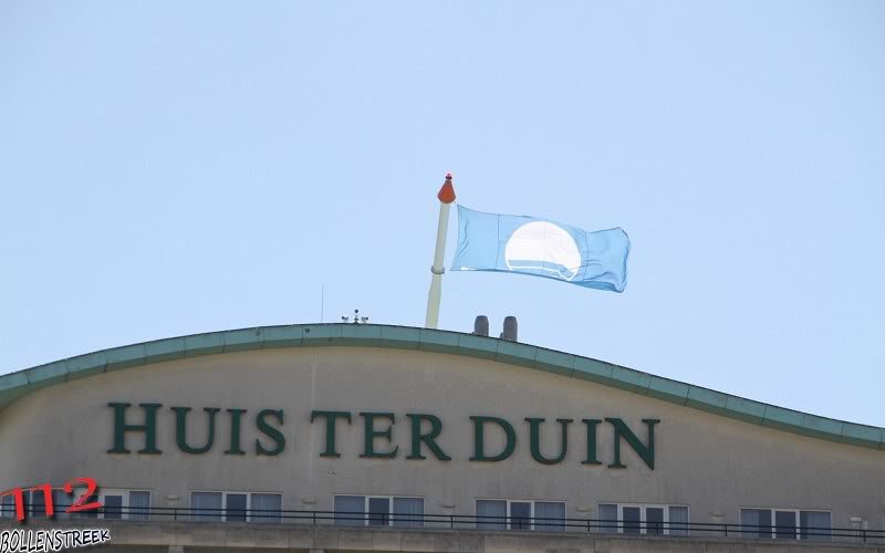 Blauwe vlag gehesen in Noordwijk door Prins Willem-Alexander