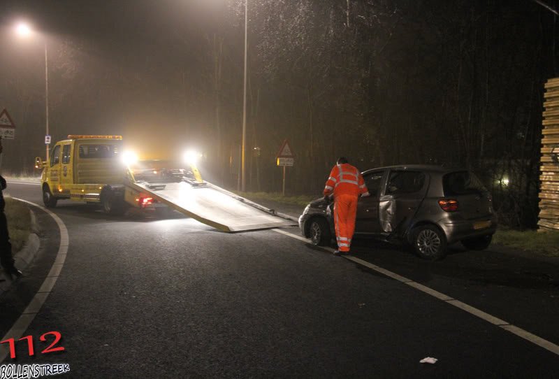 Auto op z'n kant Afrit N206 - Hoorneslaan Katwijk