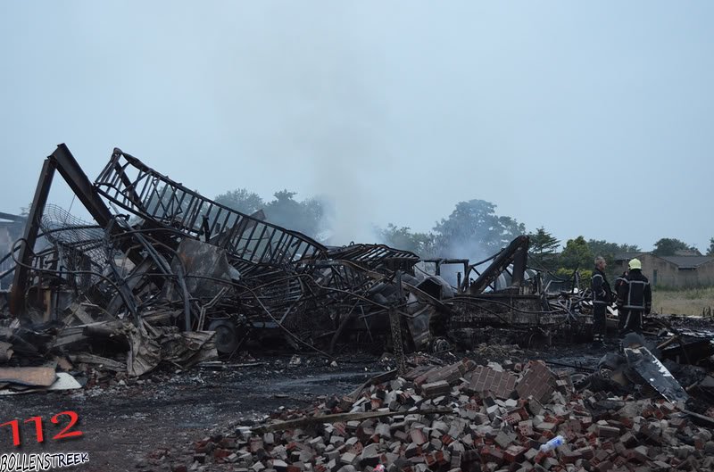 Grote brand Voorhout, nablussen + The Morning After