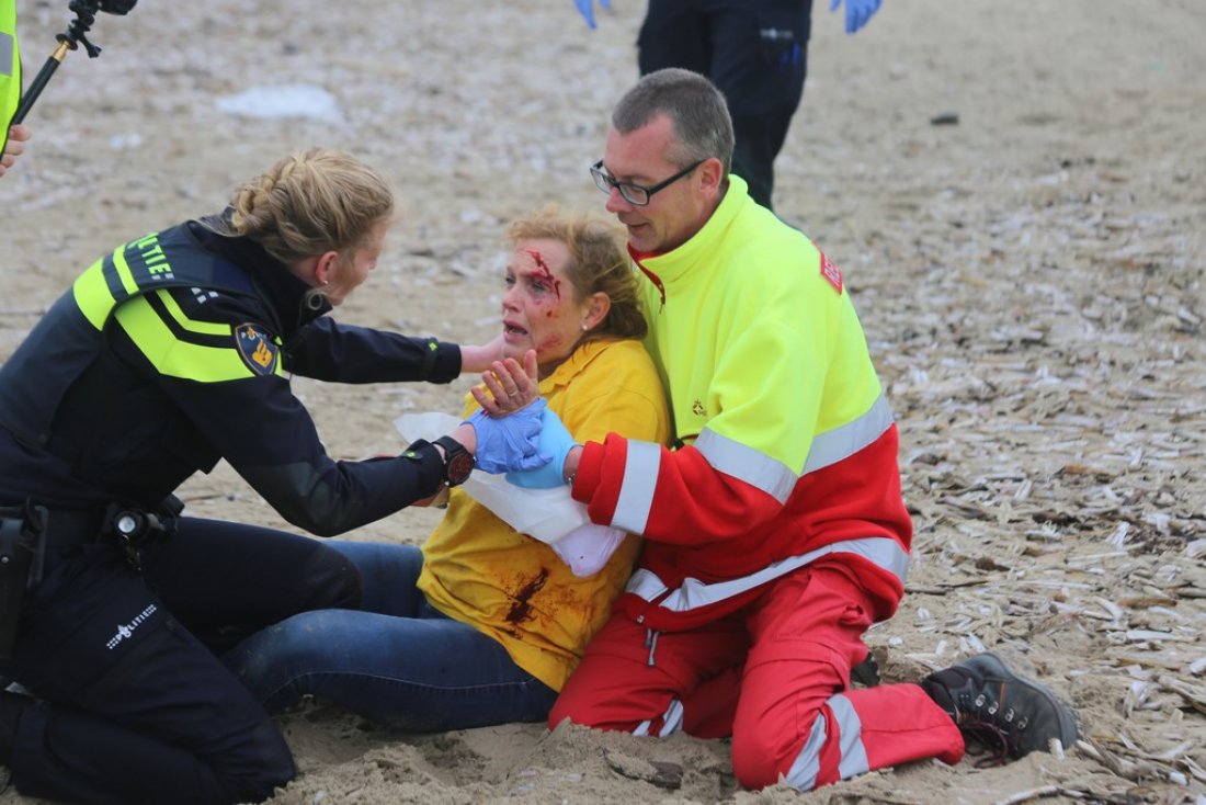 Oefening Springtij hulpdiensten op het strand