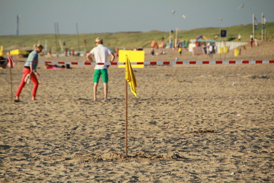 Brisantgranaat gevonden strand Noordwijk