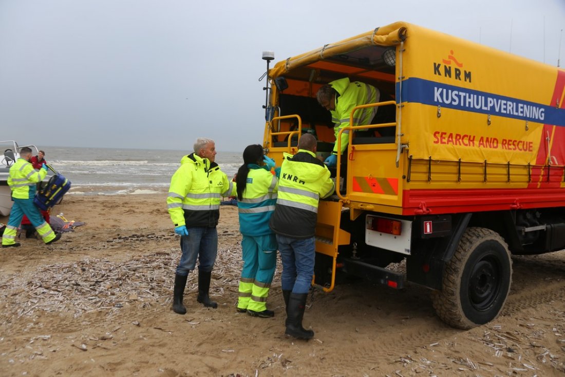 Oefening Springtij hulpdiensten op het strand