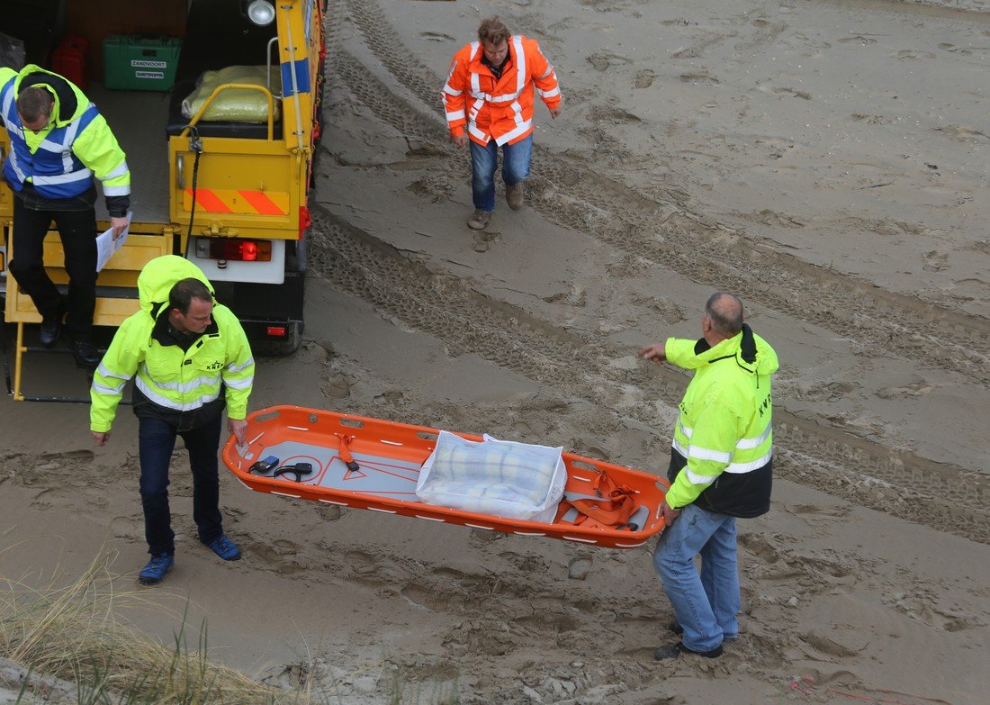 Grote hulpverleningsoefening strand afrit 29 Noordwijk