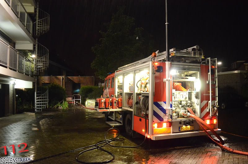 Binnenbrand woning Graaf Florislaan Rijnsburg