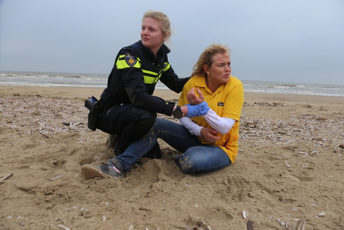 Oefening Springtij hulpdiensten op het strand